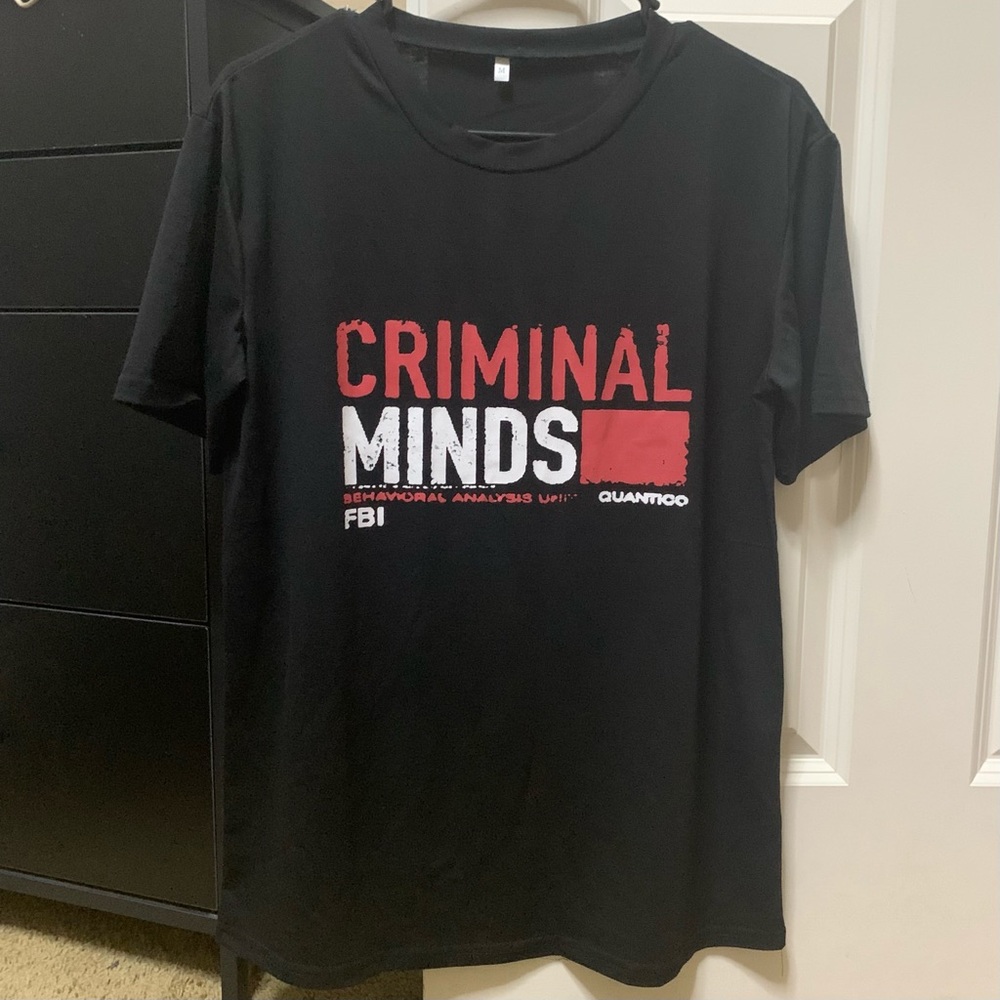 Criminal Minds Black Graphic Tee Shirt